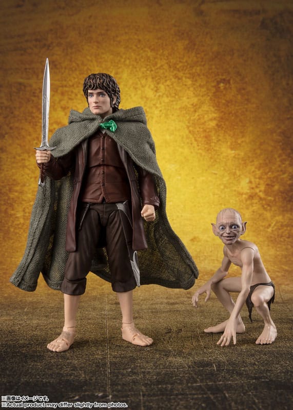 Bandai Tamashii Nations Lord of the Rings S.H. Figuarts Action Figures Frodo Baggins & Gollum | Makochan
