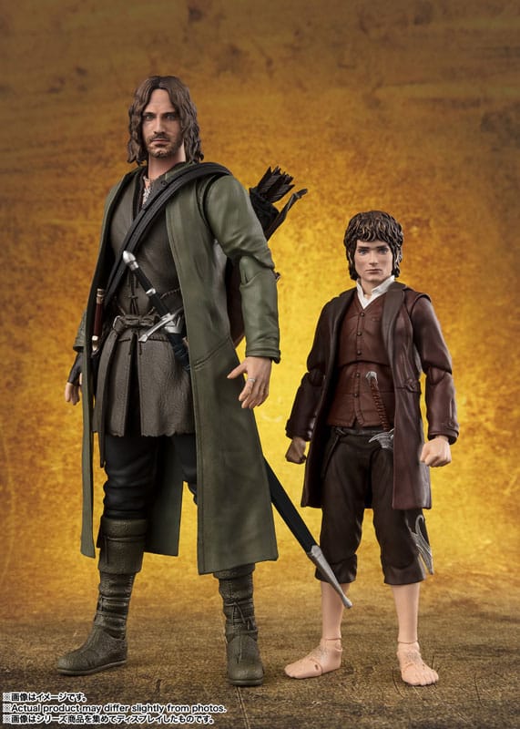 Bandai Tamashii Nations Lord of the Rings S.H. Figuarts Action Figures Frodo Baggins & Gollum | Makochan