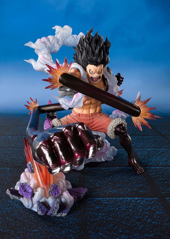Bandai Tamashii Nations One Piece Figuarts ZERO Extra Battle PVC Statue Monkey D. Luffy Gear 4 Snake Man King Cobra 21 cm