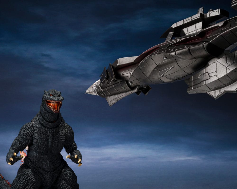 Bandai Tamashii Nations Godzilla: Final Wars S.H.MonsterArts Action Figure Godzilla Heat Ray Ver. vs. New Gotengo 16 cm