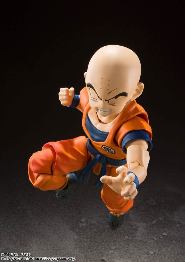 Bandai Tamashii Nations Dragon Ball Z S.H. Figuarts Action Figure Krillin-Earth's Strongest Man 12 cm | Makochan