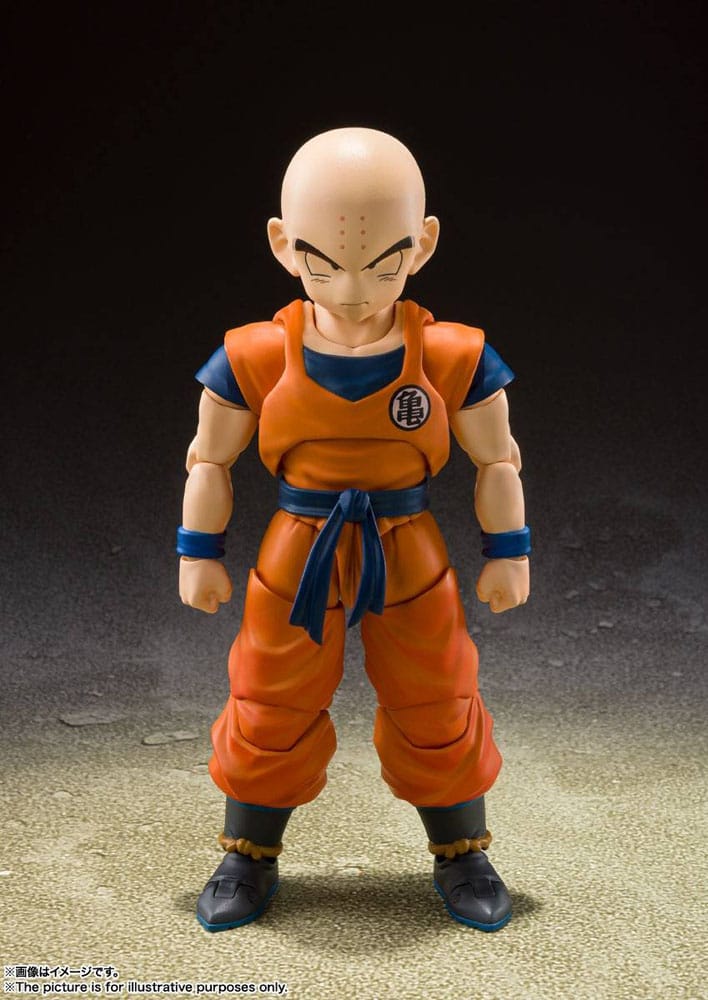 Bandai Tamashii Nations Dragon Ball Z S.H. Figuarts Action Figure Krillin-Earth's Strongest Man 12 cm | Makochan