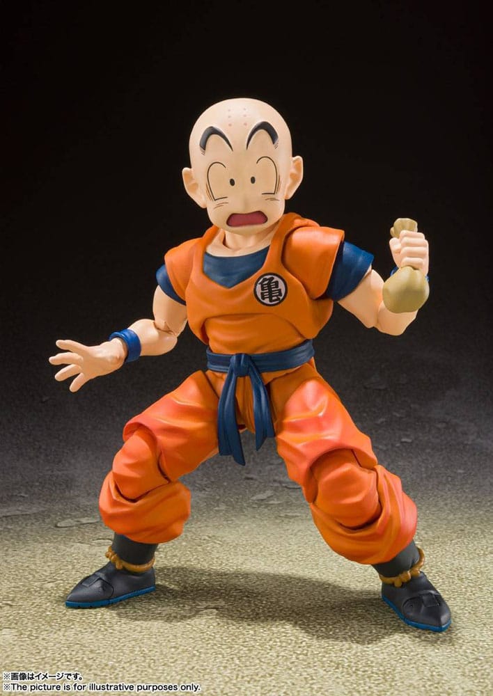 Bandai Tamashii Nations Dragon Ball Z S.H. Figuarts Action Figure Krillin-Earth's Strongest Man 12 cm | Makochan