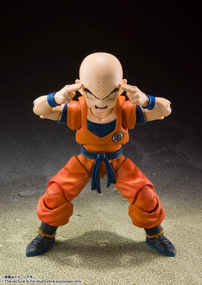 Bandai Tamashii Nations Dragon Ball Z S.H. Figuarts Action Figure Krillin-Earth's Strongest Man 12 cm | Makochan