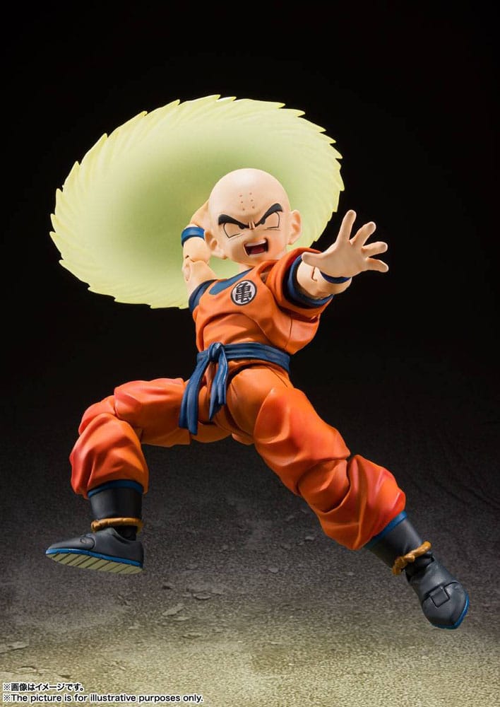 Bandai Tamashii Nations Dragon Ball Z S.H. Figuarts Action Figure Krillin-Earth's Strongest Man 12 cm | Makochan