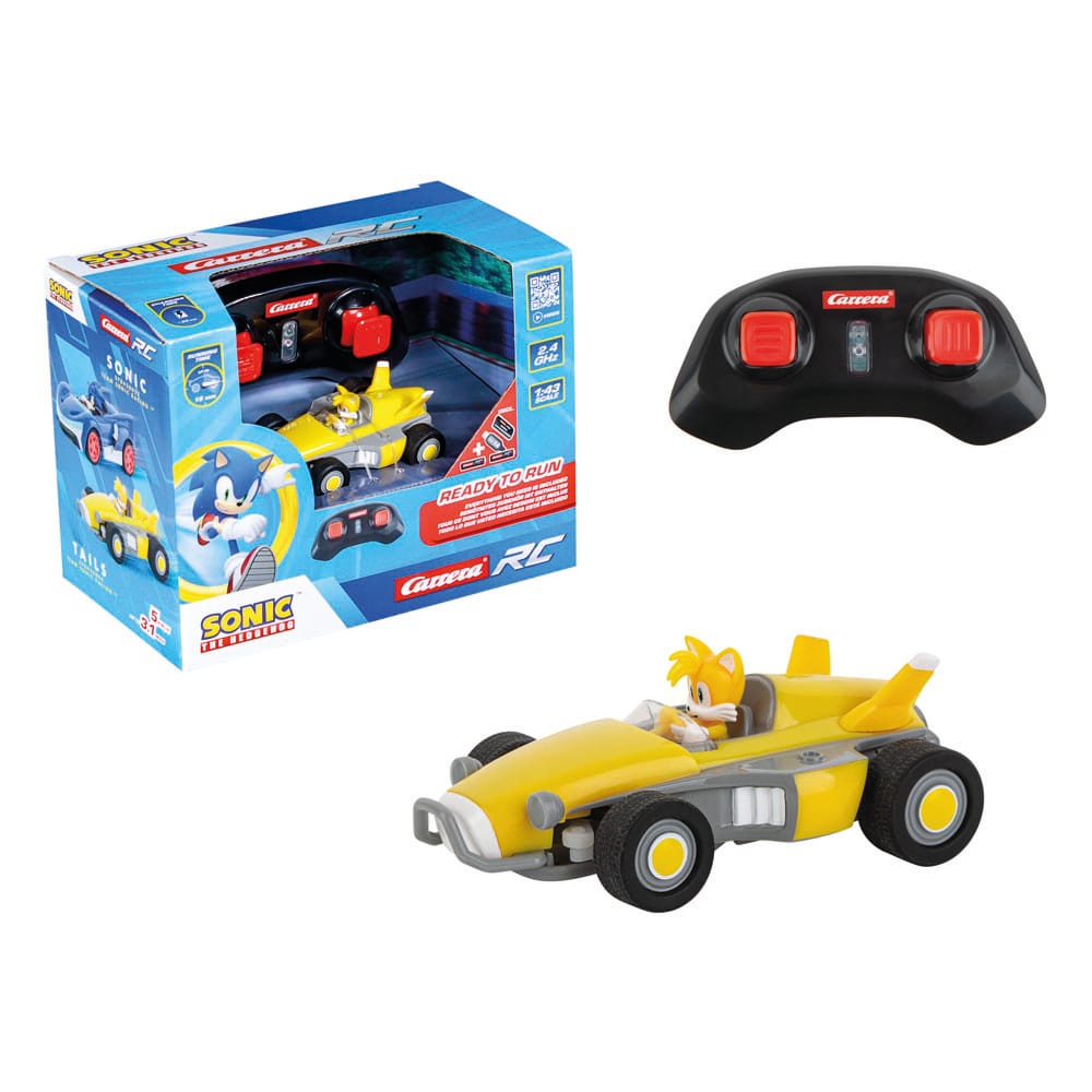 Carrera Sonic the Hedgehog RC remote-controlled Car 1/43 2.4GHz Mini Tails | Makochan