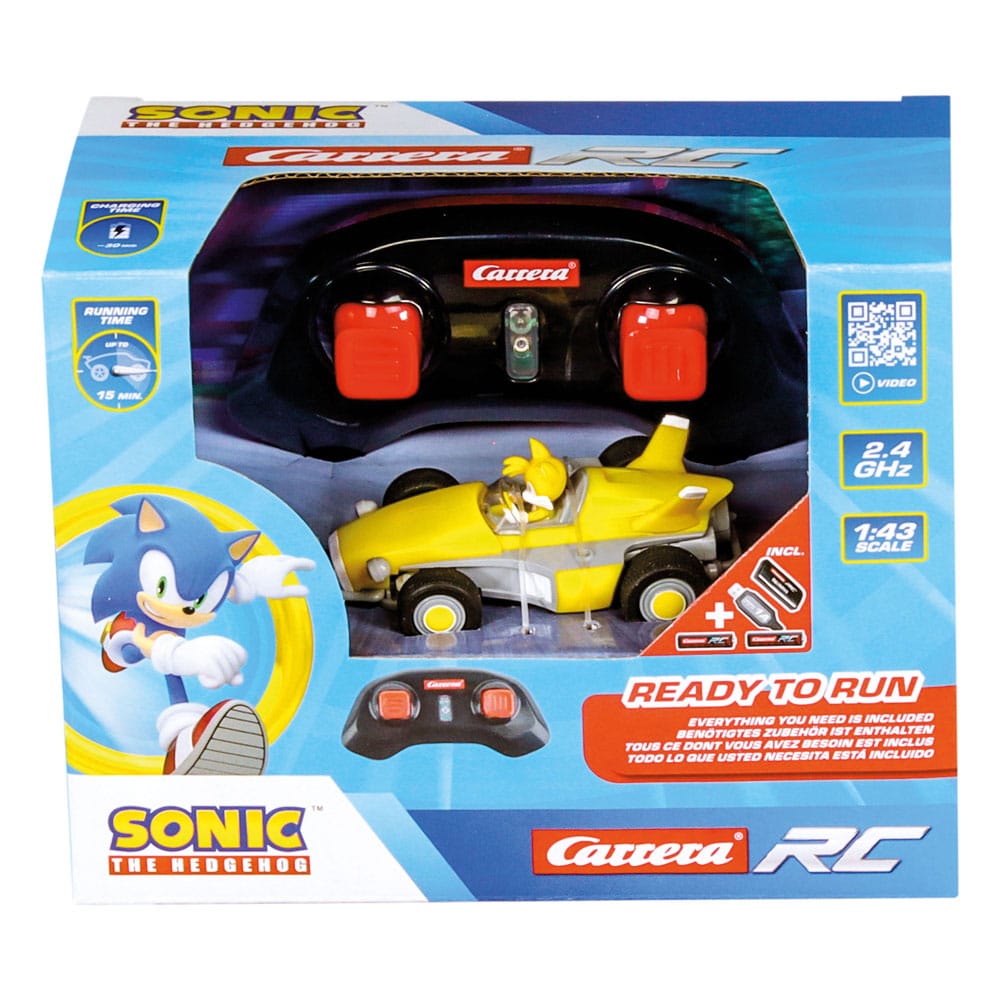 Carrera Sonic the Hedgehog RC remote-controlled Car 1/43 2.4GHz Mini Tails | Makochan