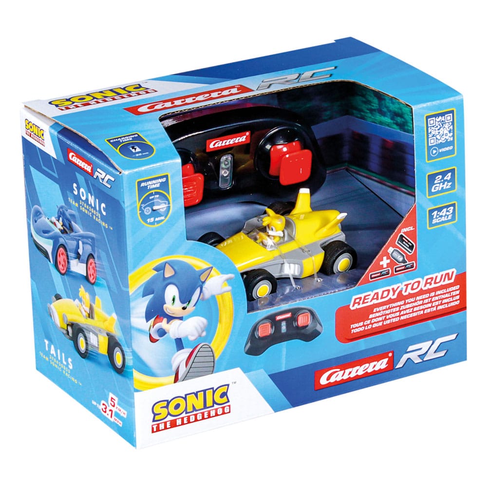 Carrera Sonic the Hedgehog RC remote-controlled Car 1/43 2.4GHz Mini Tails | Makochan