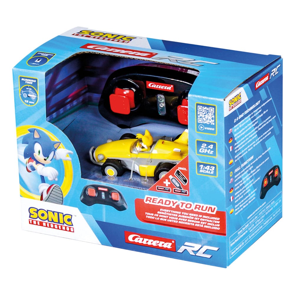 Carrera Sonic the Hedgehog RC remote-controlled Car 1/43 2.4GHz Mini Tails | Makochan