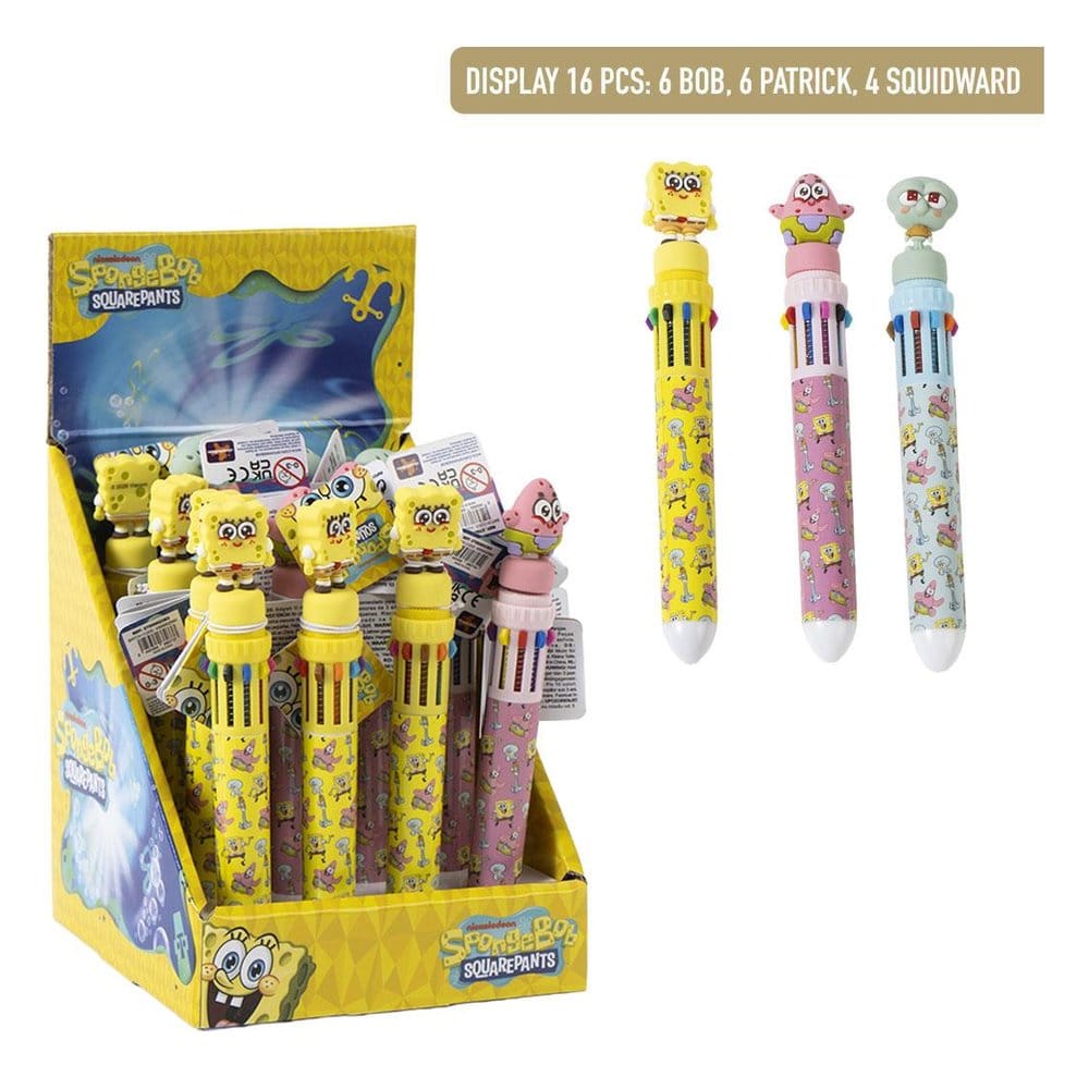 Cerdá SpongeBob SquarePants Multicoloured ball pen Display (16) | Makochan