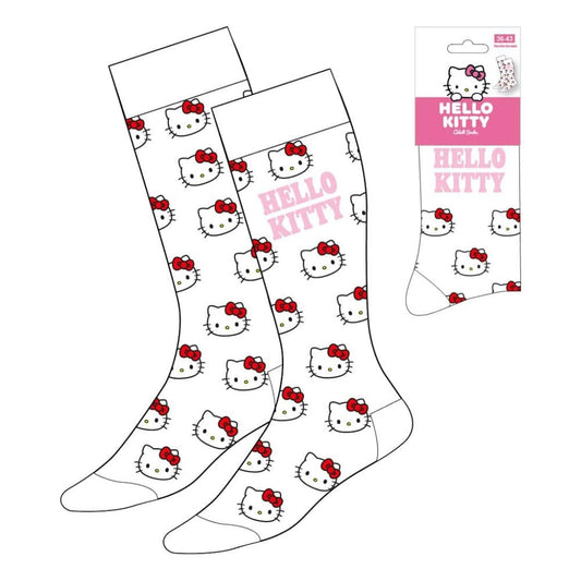 Cerdá Sanrio Socks Hello Kitty Face White 36-43 | Makochan