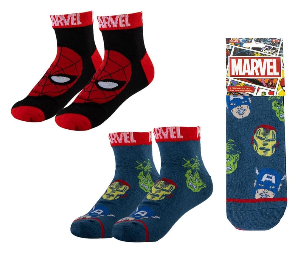 Cerdá Marvel Socks 2-Pack Short 38-45 | Makochan