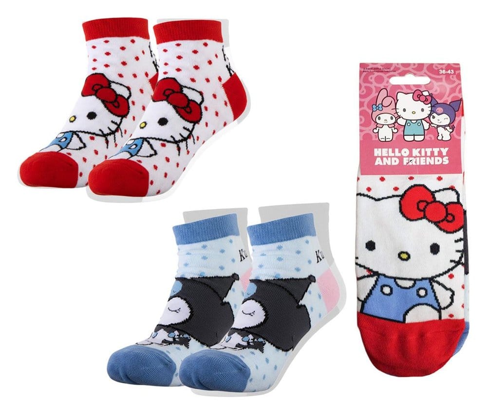 Cerdá Sanrio Socks 2-Pack Hello Kitty Short 36-43 | Makochan
