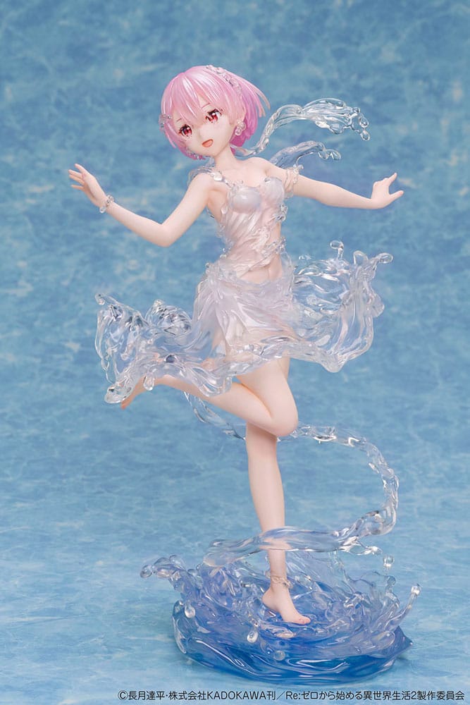 Design COCO Re:Zero Starting Life in Another World PVC Statue 1/7 Ram Aqua Dress 23 cm | Makochan