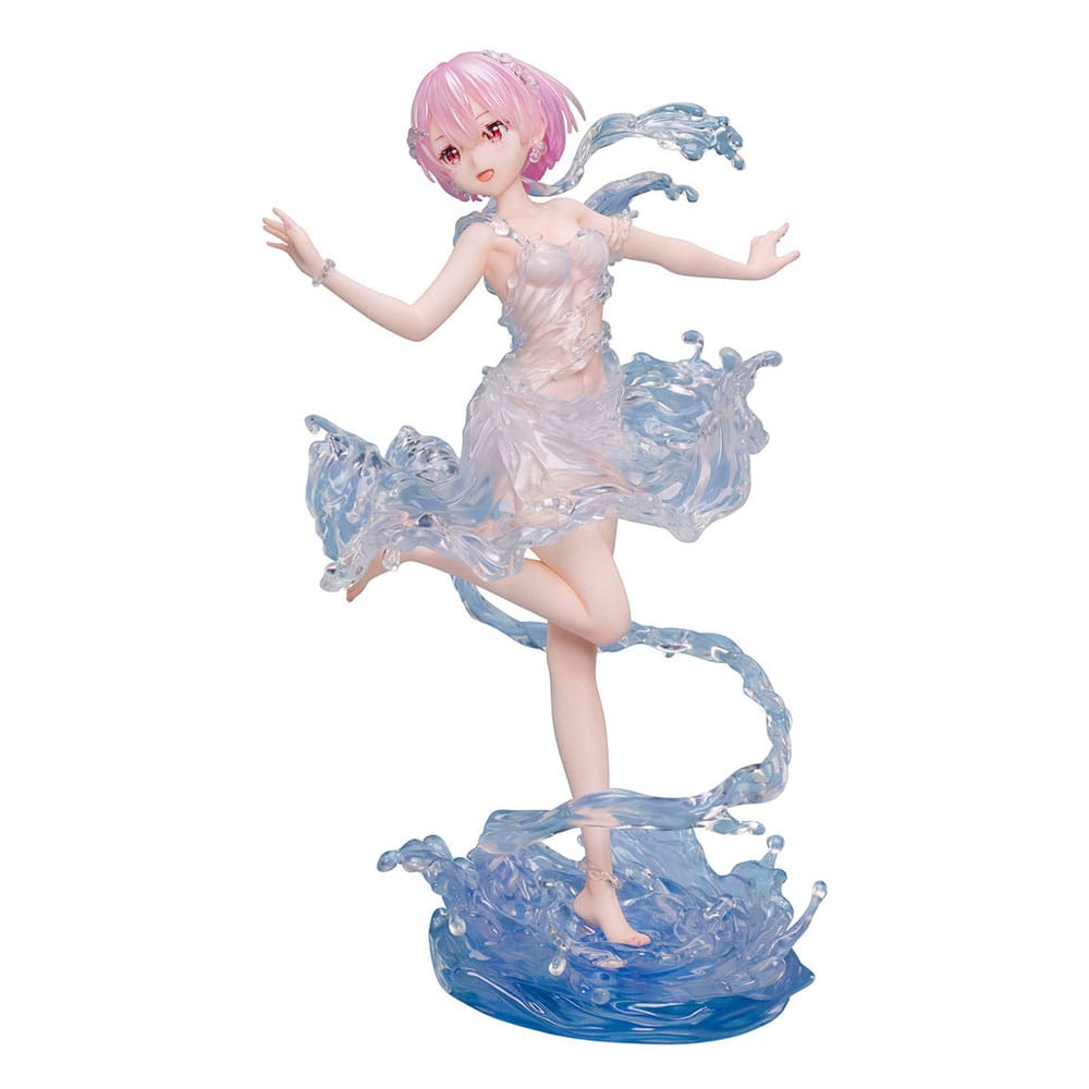 Design COCO Re:Zero Starting Life in Another World PVC Statue 1/7 Ram Aqua Dress 23 cm | Makochan