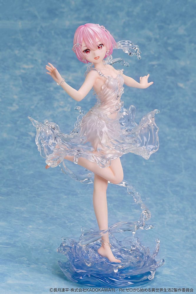 Design COCO Re:Zero Starting Life in Another World PVC Statue 1/7 Ram Aqua Dress 23 cm | Makochan