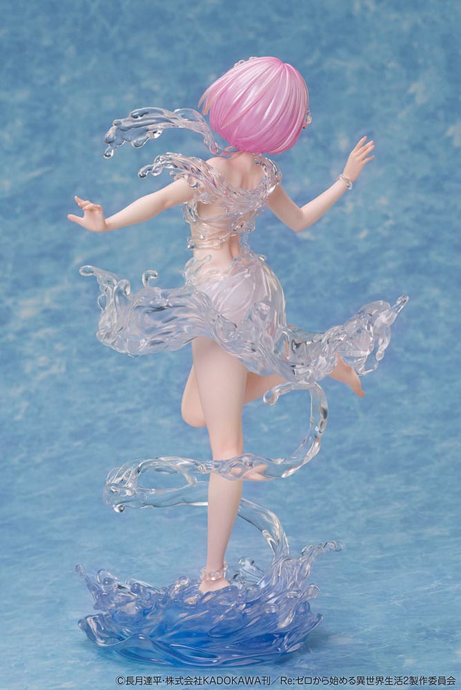 Design COCO Re:Zero Starting Life in Another World PVC Statue 1/7 Ram Aqua Dress 23 cm | Makochan