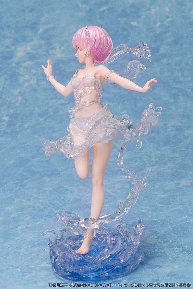 Design COCO Re:Zero Starting Life in Another World PVC Statue 1/7 Ram Aqua Dress 23 cm | Makochan