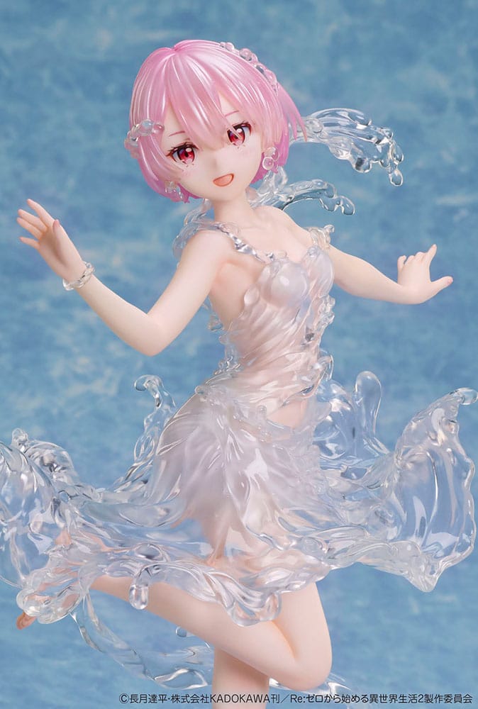 Design COCO Re:Zero Starting Life in Another World PVC Statue 1/7 Ram Aqua Dress 23 cm | Makochan
