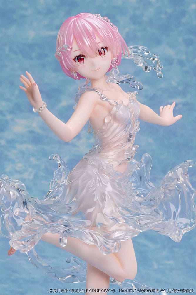 Design COCO Re:Zero Starting Life in Another World PVC Statue 1/7 Ram Aqua Dress 23 cm | Makochan