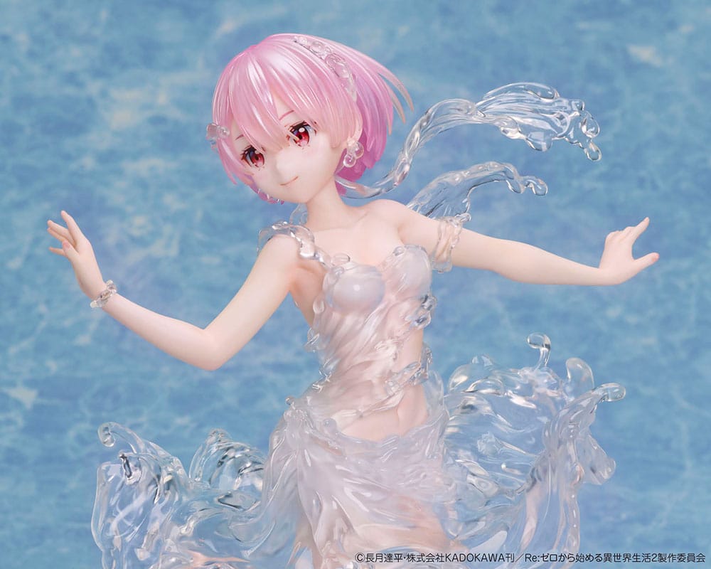 Design COCO Re:Zero Starting Life in Another World PVC Statue 1/7 Ram Aqua Dress 23 cm | Makochan