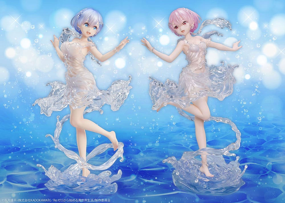 Design COCO Re:Zero Starting Life in Another World PVC Statue 1/7 Ram Aqua Dress 23 cm | Makochan