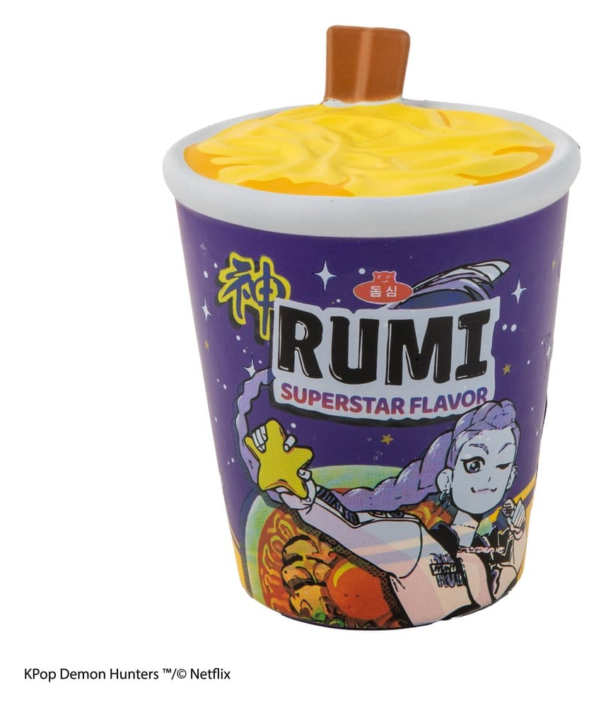 Cinereplicas KPop Demon Hunters Squishy Anti Stress Figure Rumi Superstar Flavor Noodles | Makochan