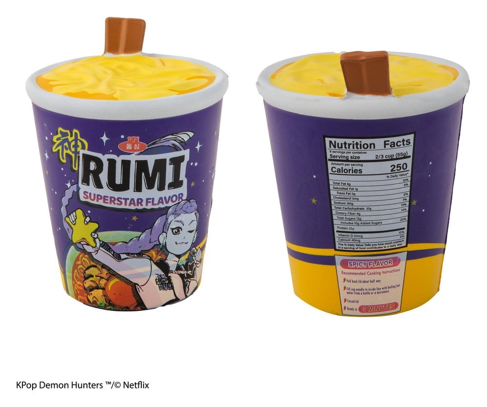 Cinereplicas KPop Demon Hunters Squishy Anti Stress Figure Rumi Superstar Flavor Noodles | Makochan