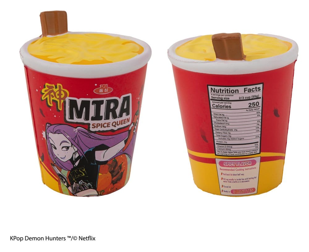 Cinereplicas KPop Demon Hunters Squishy Anti Stress Figure Mira Spice Queen Noodles | Makochan