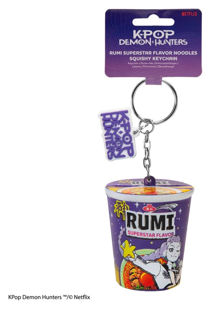 Cinereplicas KPop Demon Hunters Squishy Keychain Rumi Superstar Flavor Noodles | Makochan
