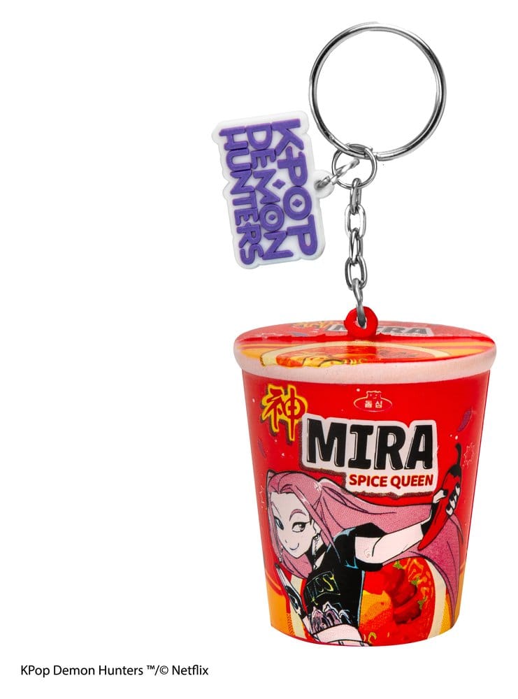 Cinereplicas KPop Demon Hunters Squishy Keychain Mira Spice Queen Noodles | Makochan