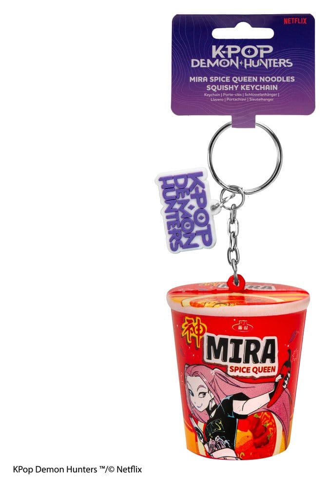 Cinereplicas KPop Demon Hunters Squishy Keychain Mira Spice Queen Noodles | Makochan