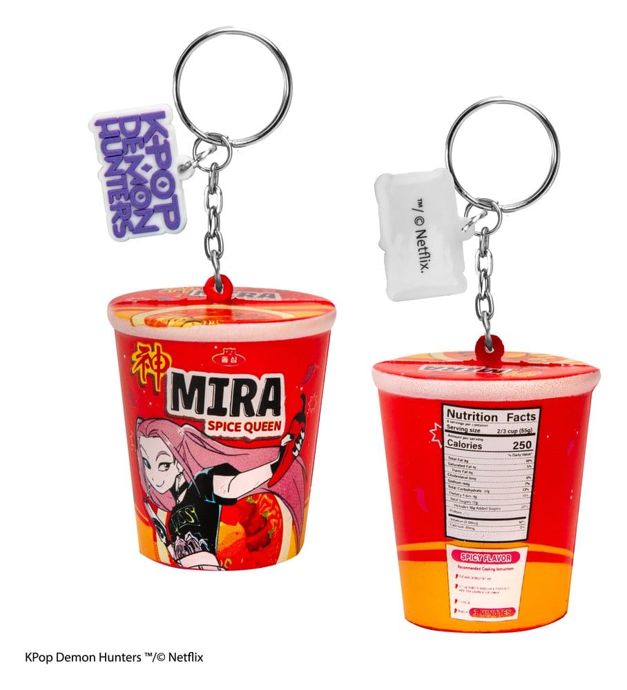 Cinereplicas KPop Demon Hunters Squishy Keychain Mira Spice Queen Noodles | Makochan