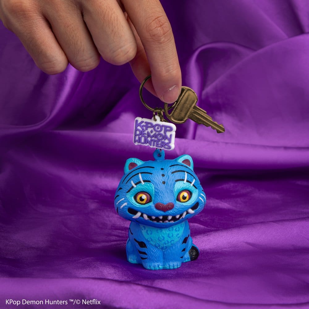 Cinereplicas KPop Demon Hunters Squishy Keychain Derpy Tiger | Makochan