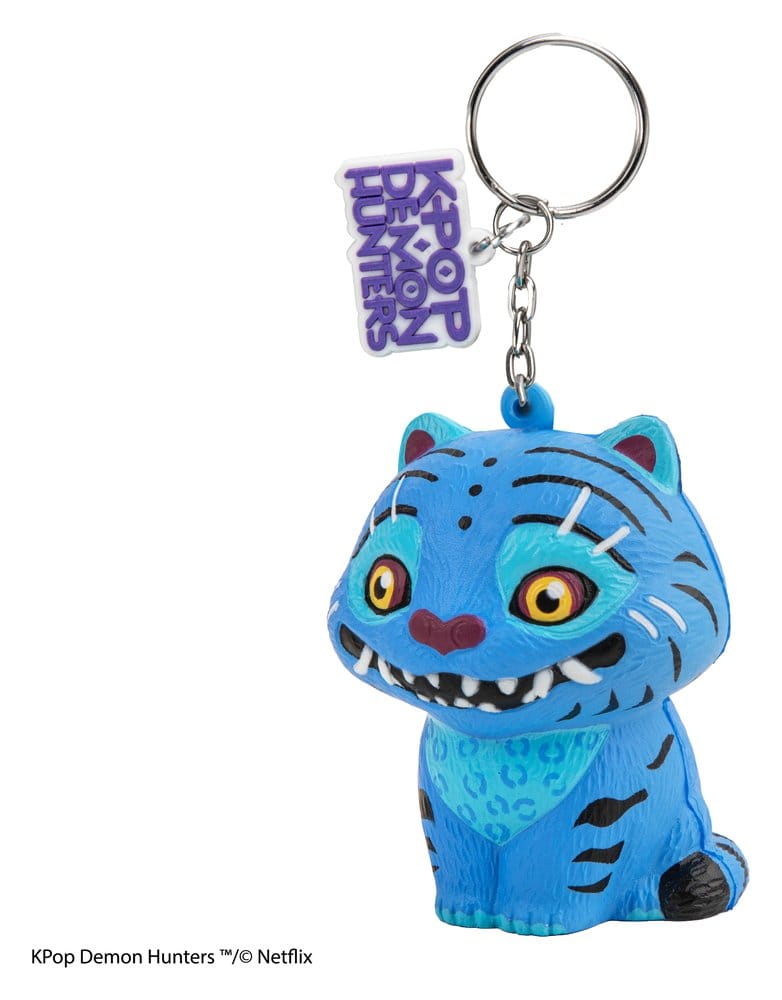 Cinereplicas KPop Demon Hunters Squishy Keychain Derpy Tiger | Makochan