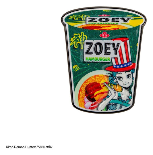Cinereplicas KPop Demon Hunters Pin Zoey Hamburger Noodles | Makochan