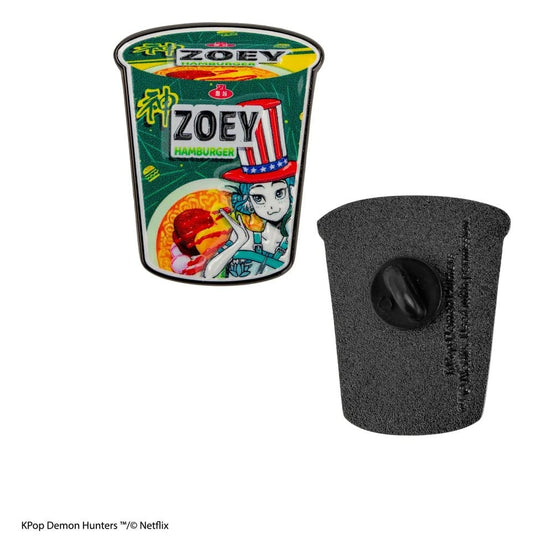 Cinereplicas KPop Demon Hunters Pin Zoey Hamburger Noodles | Makochan