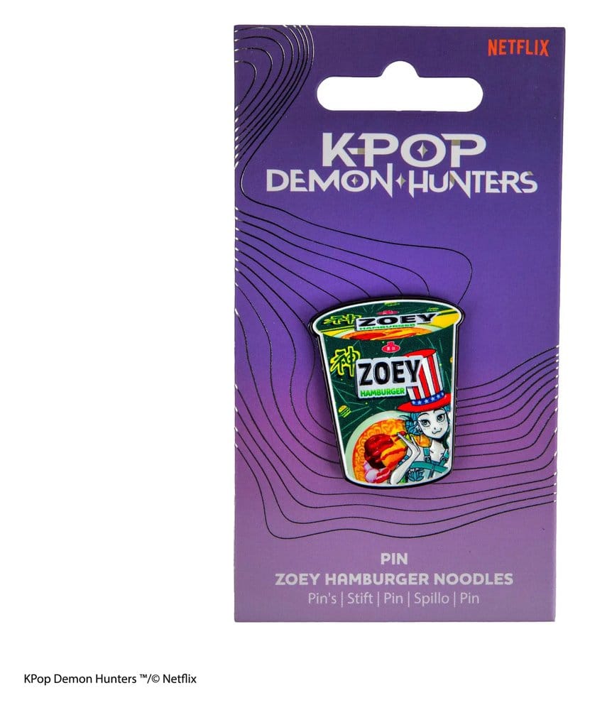 Cinereplicas KPop Demon Hunters Pin Zoey Hamburger Noodles | Makochan