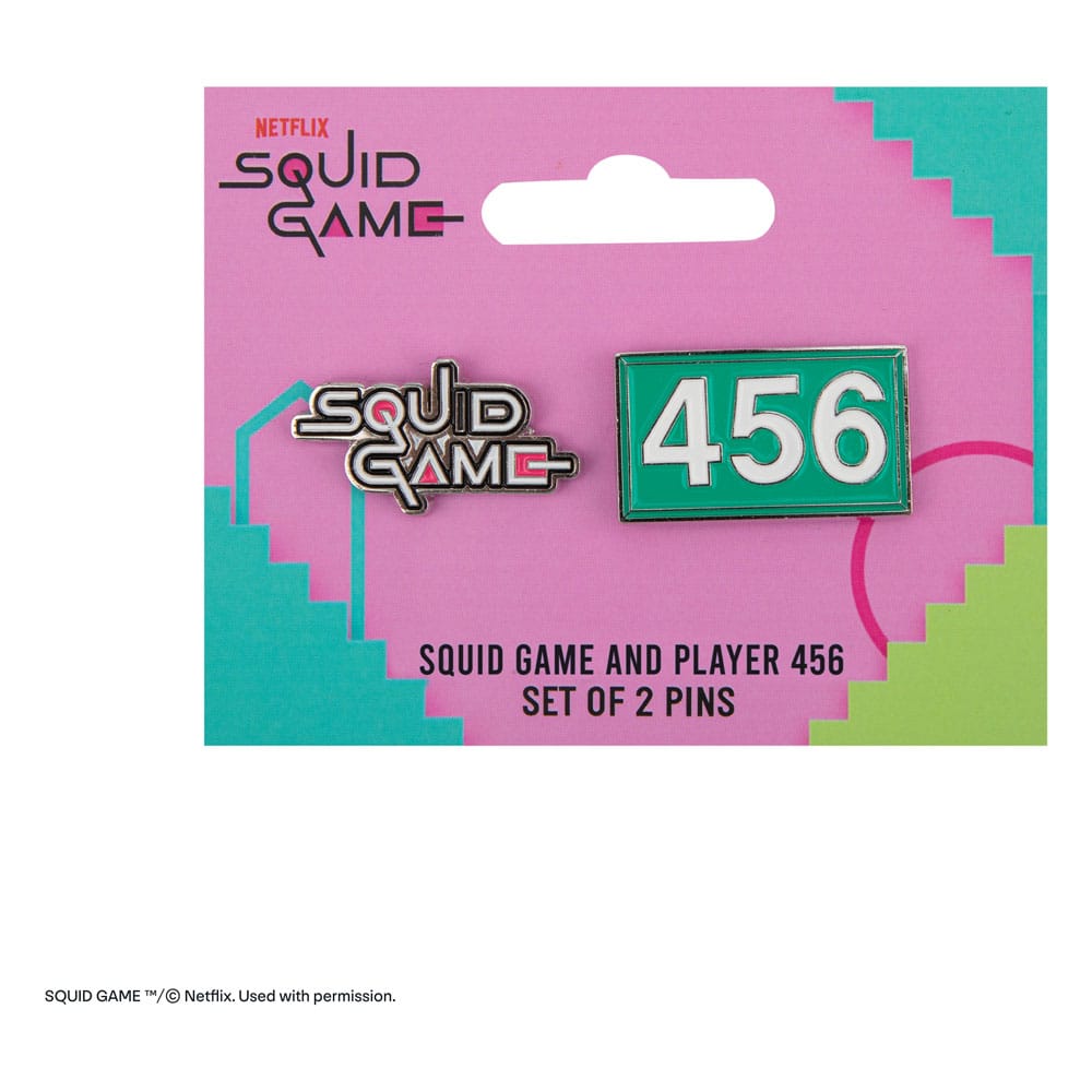 Cinereplicas Squid Game Pins 2-Pack Squid Game & Player 456 | Makochan