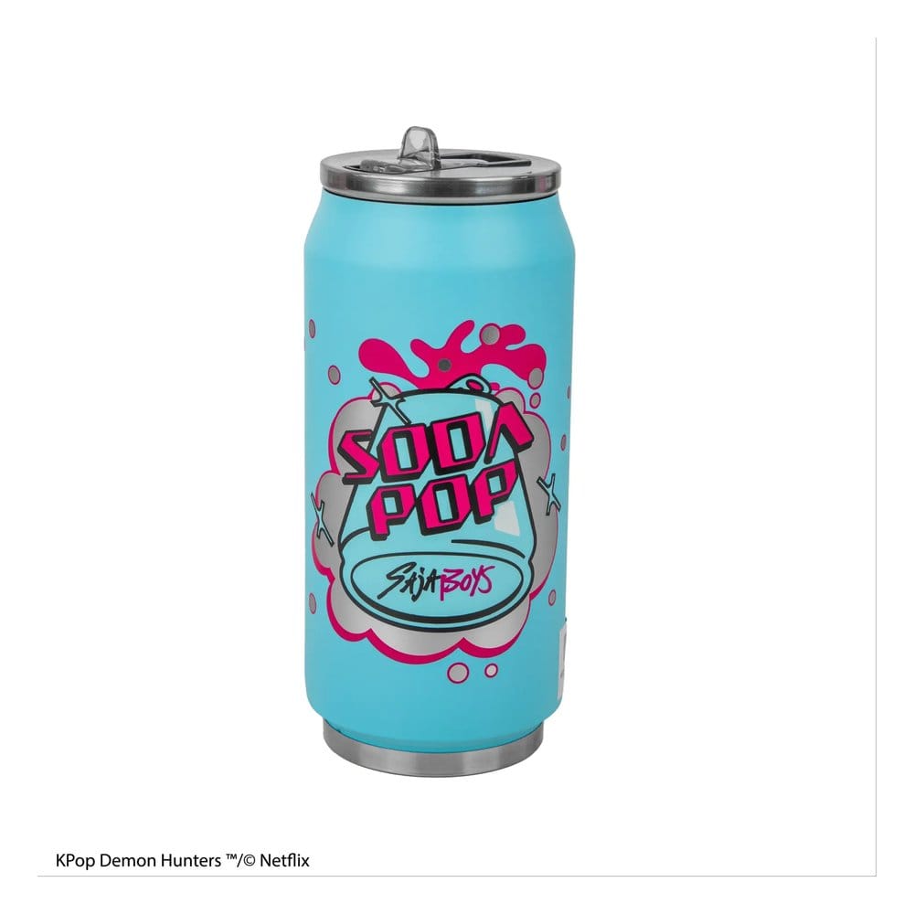 Cinereplicas KPop Demon Hunters Thermal Straw Mug Soda Pop Can | Makochan