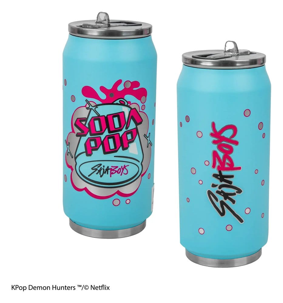 Cinereplicas KPop Demon Hunters Thermal Straw Mug Soda Pop Can | Makochan