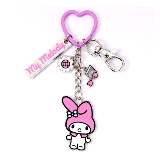 The Carat Shop Hello Kitty Key Chain with My Melody Charms 15 cm | Makochan