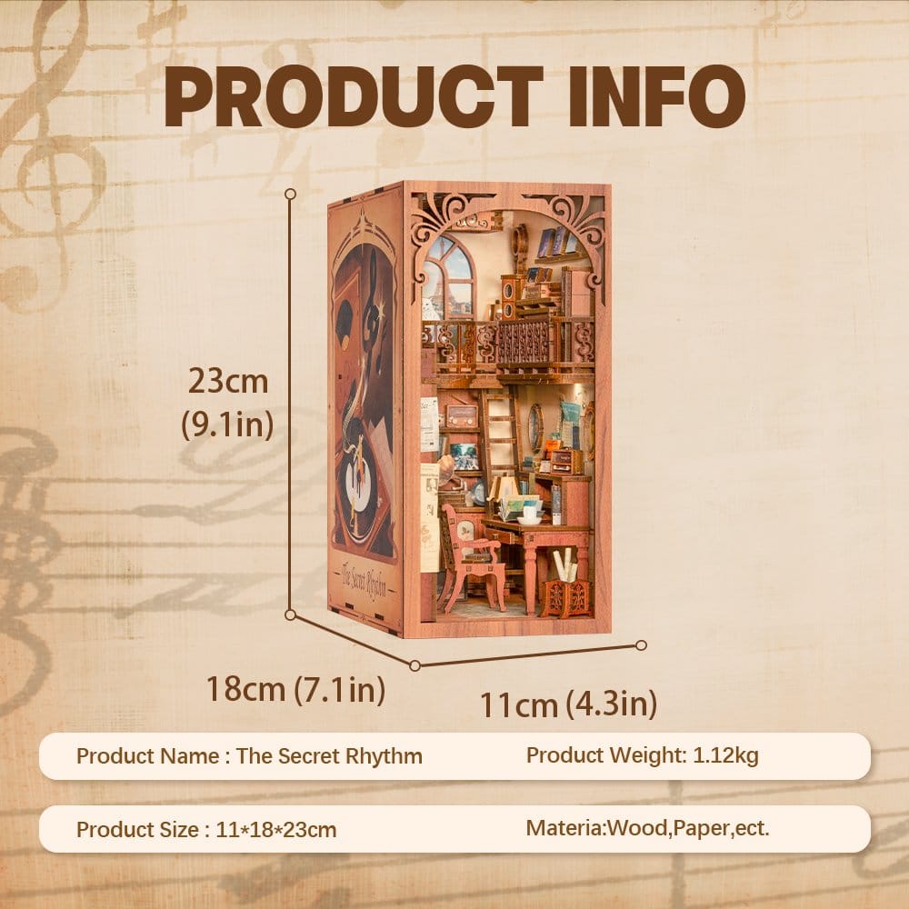 CuteBee Book Nook The Secret Rhythm 23 x 11 cm | Makochan