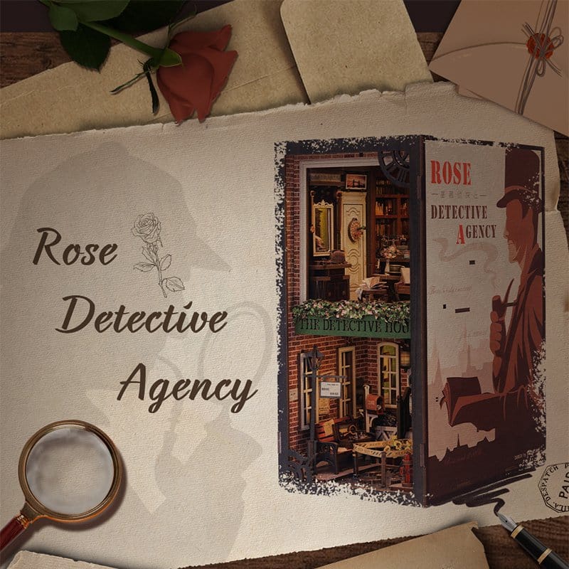 CuteBee Book Nook Rose Detective Agency 23 x 11 cm | Makochan