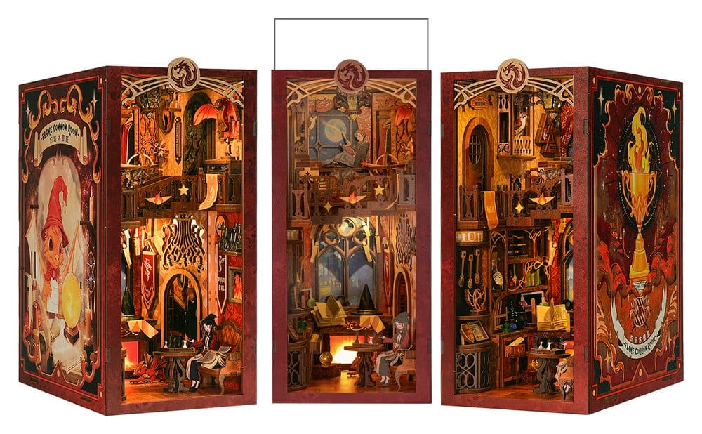 CuteBee Book Nook Flame Common Room 23 x 11 cm | Makochan