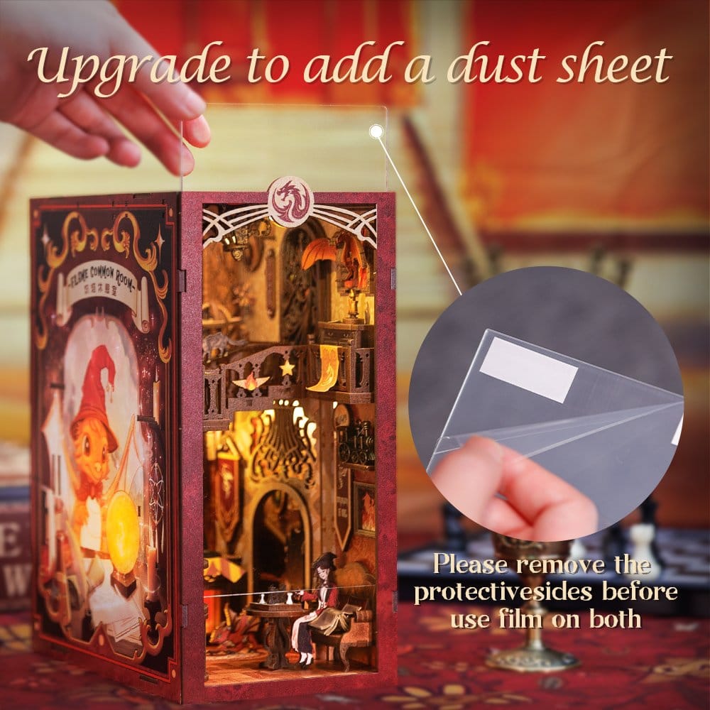 CuteBee Book Nook Flame Common Room 23 x 11 cm | Makochan
