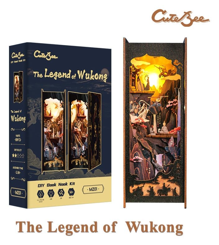 CuteBee Book Nook The Legend of Wukong 22 x 8 cm | Makochan