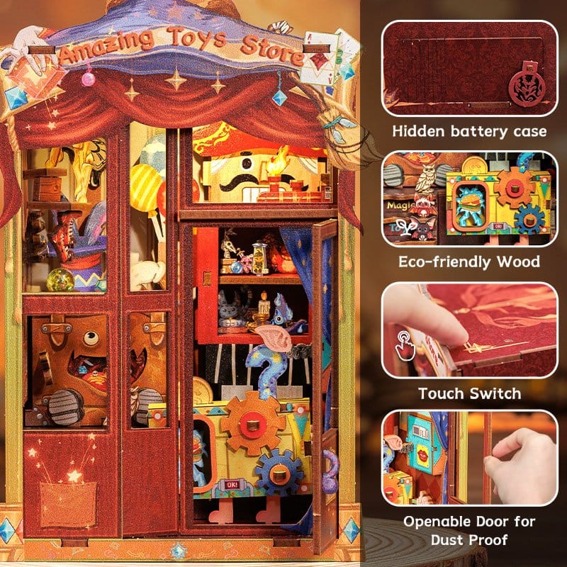 CuteBee Book Nook Amazing Toy Store 17 x 12 cm | Makochan