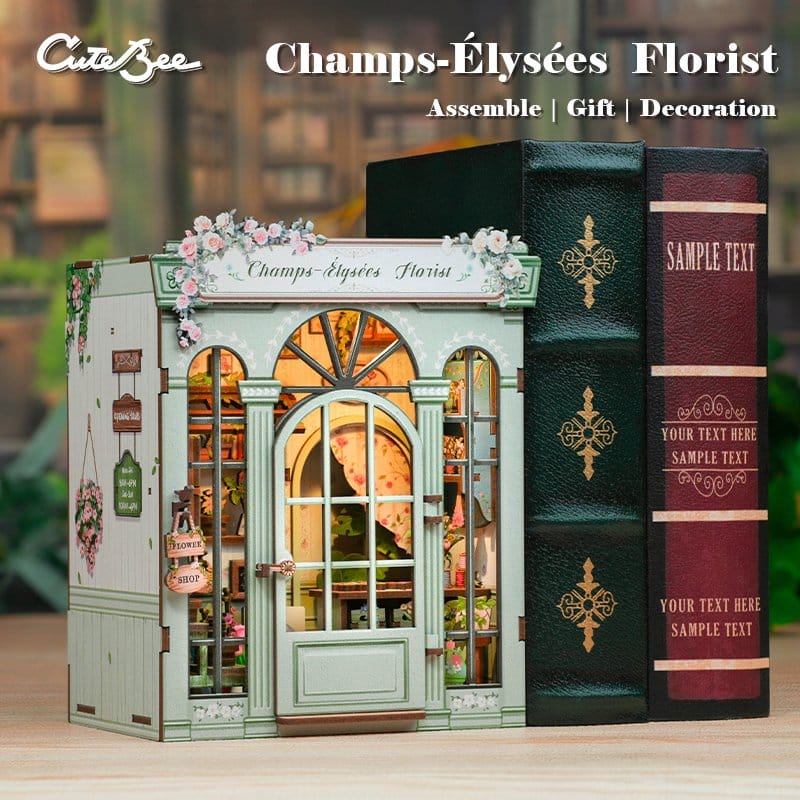 CuteBee Miniature House Model Kit Champs-Élysées Florist 18 x 16 cm | Makochan