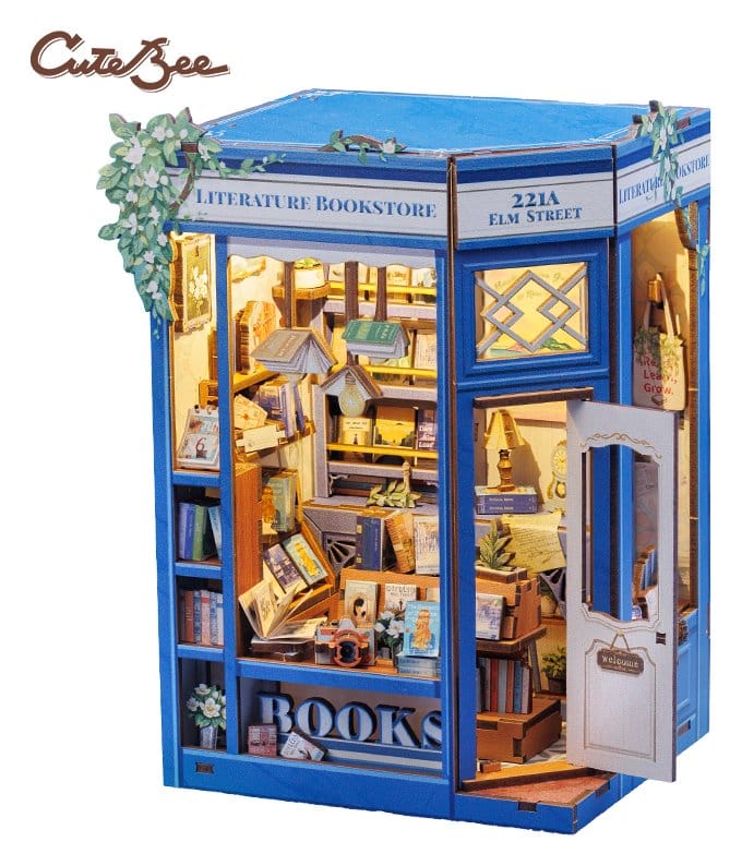 CuteBee Book Nook Literature Bookstore 17 x 12 cm | Makochan